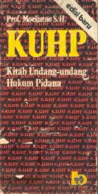Image of KUHP Kitab Undang-Undang Hukum Pidana